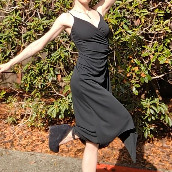 ❤️‍🔥Rampage brand Small Black Midi Flowy Dress - Picture 5 of 8